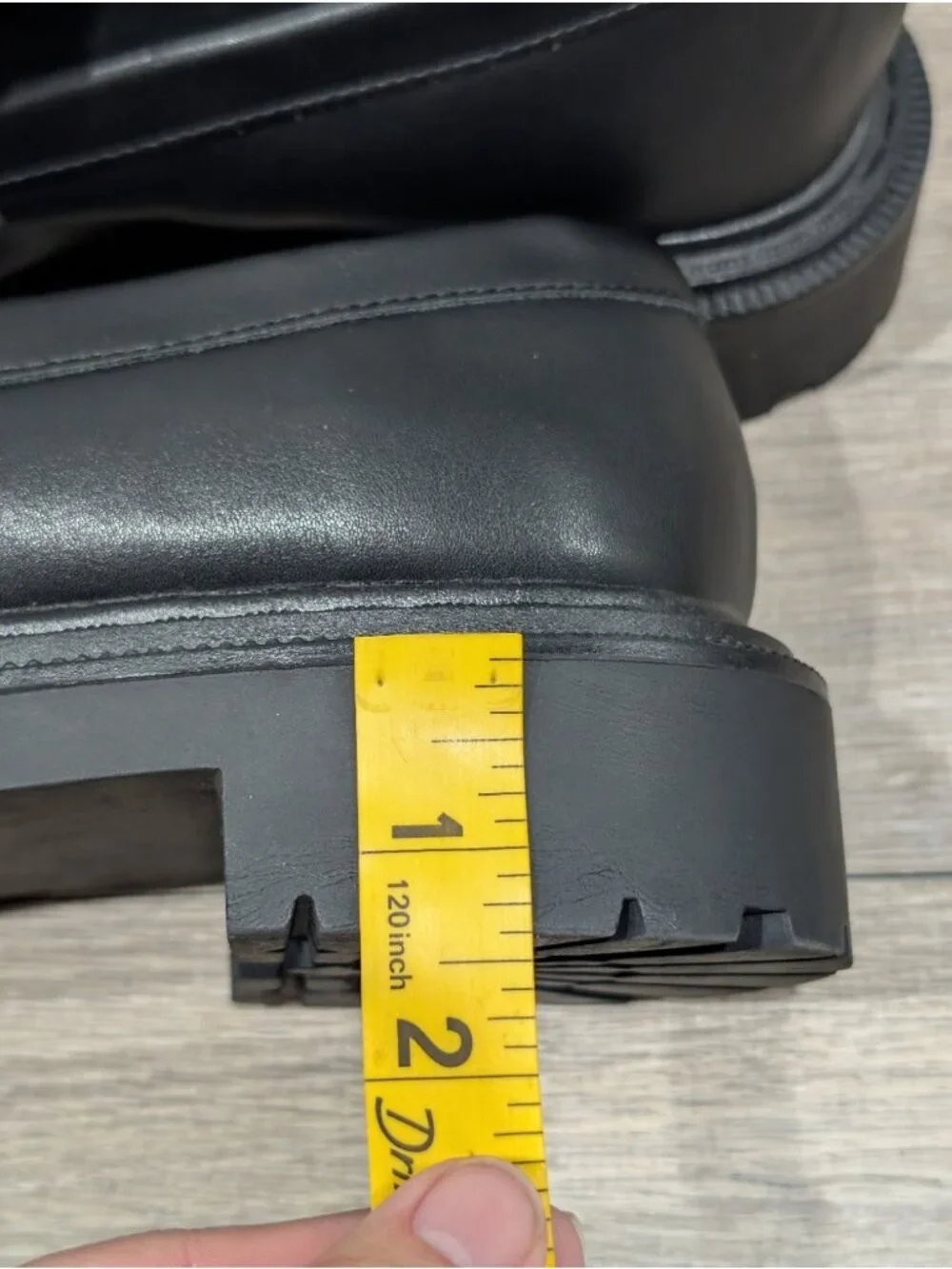 American Eagle Chunky Lug Loafers Black Women’s Size 8.5 Slip-On Platform Shoe